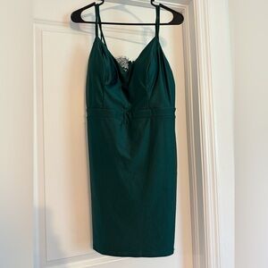 City Studio lace back dress
